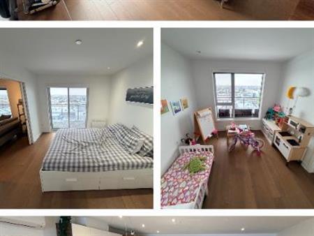 condo 2ch 2 sdb 14e etage, balcon immense, vue degagee, parking interieur, locker, electromenagers