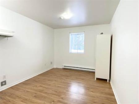 Logement 1 1/2 chauffé éclairé