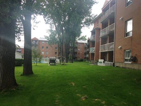 1 1/2 pour juillet, 3e étage, ascenseur, piscine, quiétude, vue piscine