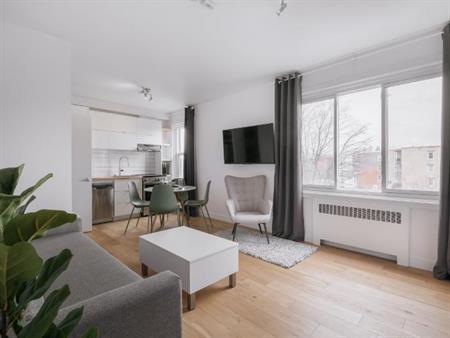 Loft entièrement meublé à louer Sainte-Foy / Sillery juillet 2026