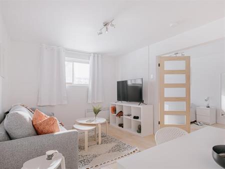 3 ½ entièrement meublé à louer Charlesbourg juillet 2026