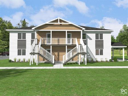 St-Séverin en Beauce: Immeuble en construction - 3 1/2 et 4 1/2 + Disponibles pour le 1er juillet 2026