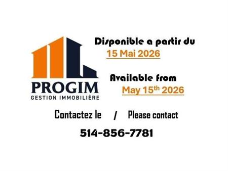 3 CH - 1 SDB - Montréal - $2,250 /mo