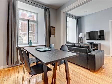3 1/2 tout inclus, meublé, en plein ♥ du Vieux-Québec