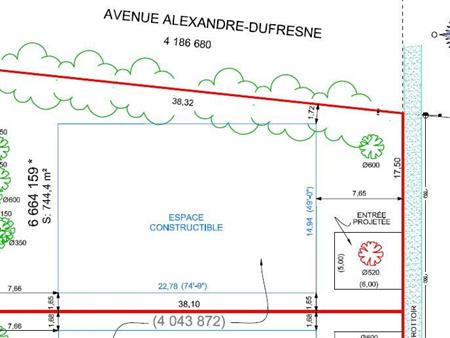Terrain pour habitation unifamiliale