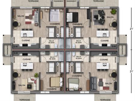 Logement 31/2 à Louer St-Isidore Beauce