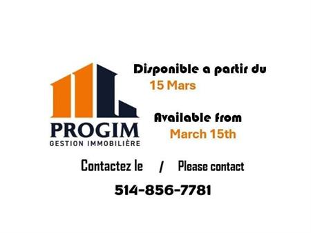 1 CH - 1 SDB - Longueuil - $1,300 /mo