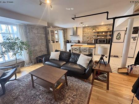 Appartement 4 1/2 à louer à partir août 2026 dans le Vieux-Québec