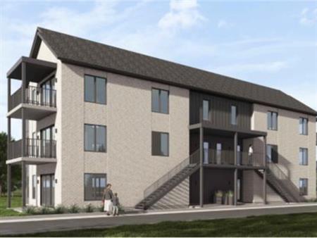 Magnifiques grands 4 ½ de 1010 pi² dans un immeuble de construction neuve situé au 2200 rue du Tourteau à Lévis (secteur St-É