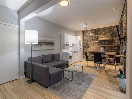 Colombier 3 ½ Entièrement Meublé à Louer Vieux-Québec Juillet 2026