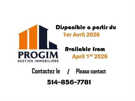3 CH - 1 SDB - Montréal - $1,800 /mo
