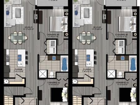 Appartement De 2 Chambres à Louer