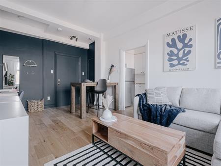 Le Claridge 3 ½ Entièrement Meublé à Louer Montcalm / Saint-Sacrement Juillet 2026