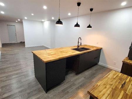 BEAU et GRAND 4 1/2 AU SOUS-SOL REFAIT À NEUF À LOUER DÈS MAINTENENT