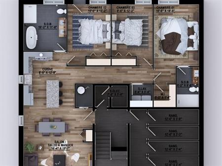 Très spacieux, moderne, nouveau 6 à louer