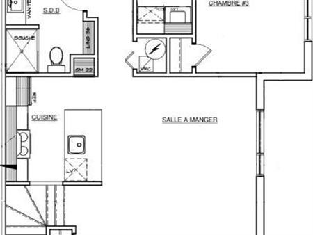 5 1/2 à louer avec espace bureau