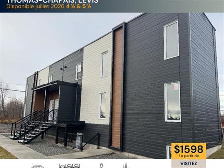 Magnifique condo 4 ½ neuf – rdc Lévis Centre-Ville