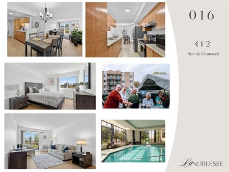 Appartements 50 ans et + à louer pour retraités aux Laurentides