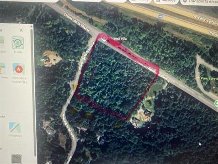 Terrain de rêve a vendre, secteur mountain ranch, Rigaud, boisé, ruisseau