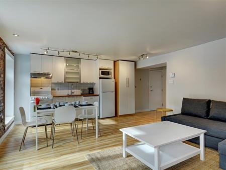 Ilo Côte D’Abraham 3 ½ Entièrement Meublé à Louer Saint-Jean-Baptiste Septembre 2025