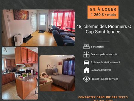 5 Et Demi à Louer