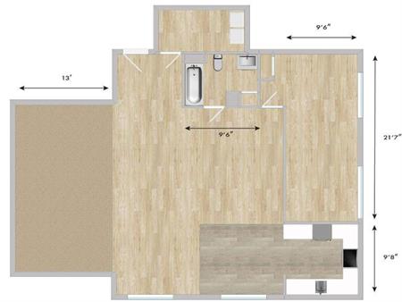 1 CH - 1 SDB - Montréal - $1,800 /mo
