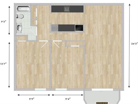 2 CH - 1 SDB - Montréal - $1,500 /mo