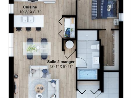 LOGEMENTS 5.5 À LOUER, NEUF