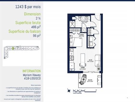 Studio Moderne à Sainte-Foy
