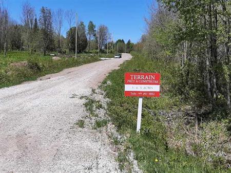 Terrain a vendre Stukely-sud,Eastman.Estrie