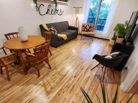 4 1/2 meublé tout-inclus/Rosemont-Petite-Patrie