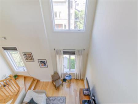 4 1/2 avec mezzanine, terrasse sur le toit et spa privé