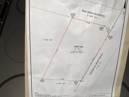 Terrain a vendre/ land for sale ch du Mont Echo
