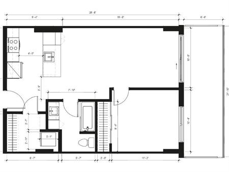 Appartement 3 1/2 Espace Montmorency