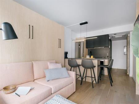 1 MOIS DE LOYER GRATUIT! Loft luxueux lumineux super vue 9e étage spa gym piscine inclus