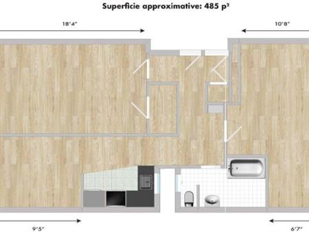 2 CH - 1 SDB - Montréal - $1,600 /mo