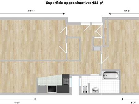 2 CH - 1 SDB - Montréal - $1,600 /mo