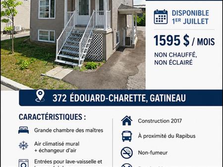 3 Chambres Disponible 1er Juillet