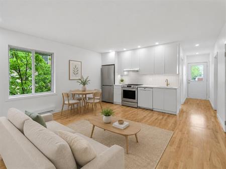 4 ½ entièrement rénové à Rosemont | 2 chambres fermées | balcon | lave-vaisselle