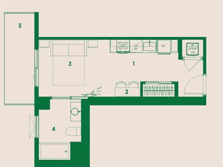 Studio aux appartements Ostral métro Longueuil