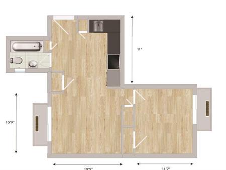 1 CH - 1 SDB - Montréal - $1,250 /mo