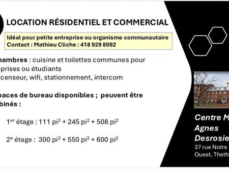 Chambres à louer