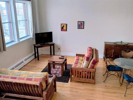Très grand loft, plafonds 12 pieds, 2 chambres situé dans un Couvent au pittoresque village du Vieux Sainte-Rose Laval, 2250$