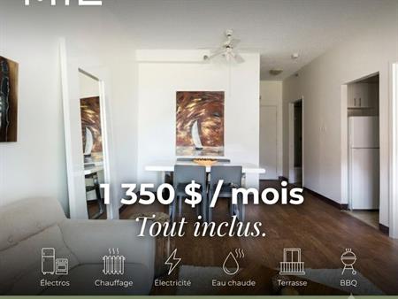 3 ½ Tout Inclus à Louer