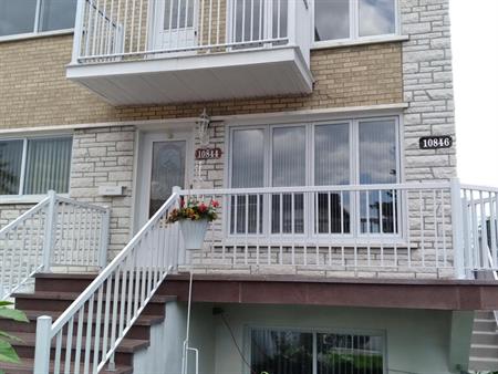 MTL-NORD: 5 ½ HAUT DUPLEX TERRASE REMISE