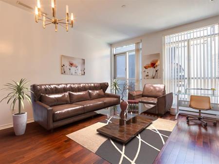 Vieux-Montréal et Cité Mmédia- Magnifique condo 3-1 /2, haut plafond