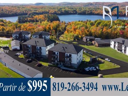 Condos locatifs à partir de $995/mois