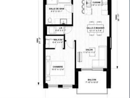 1 CH - 1 SDB - Gatineau - $2,300 /mo
