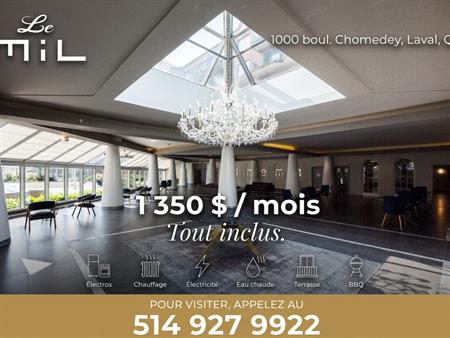 3 ½ Tout Inclus à Louer