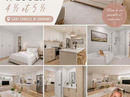 4 ½ Et 5 ½ à Louer – Saint-Charles-de